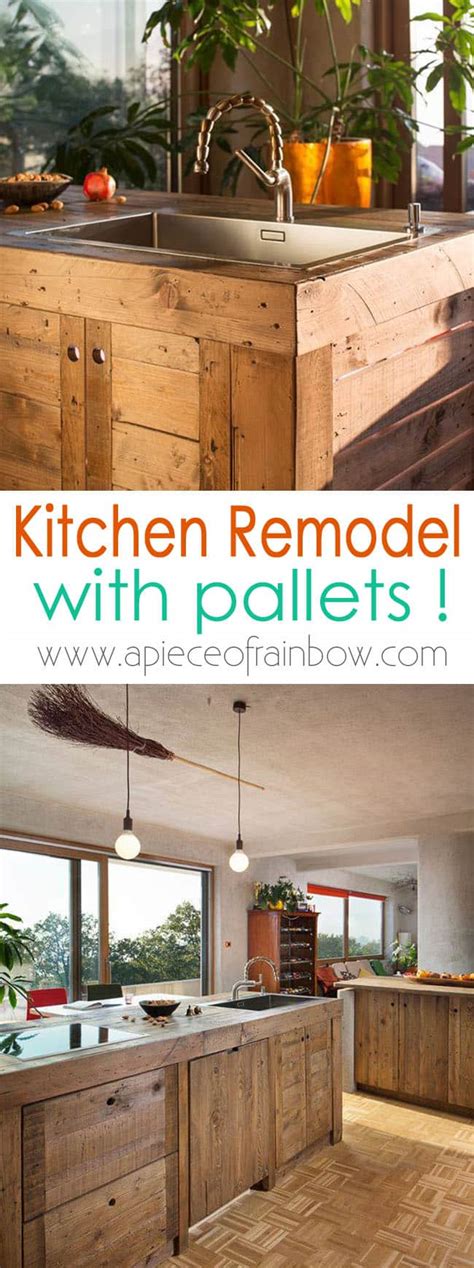 Pallet Kitchen Remodel - A Piece Of Rainbow