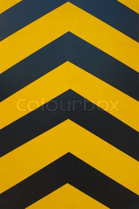 Black and yellow line, hazard stripes | Stock image | Colourbox