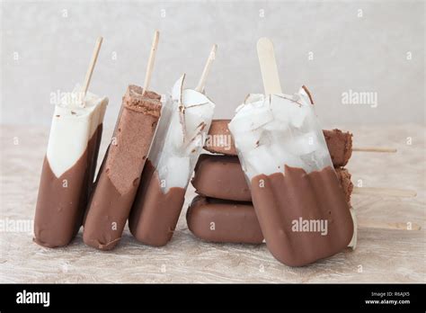 Ice Cream Popsicles Stock Photo - Alamy