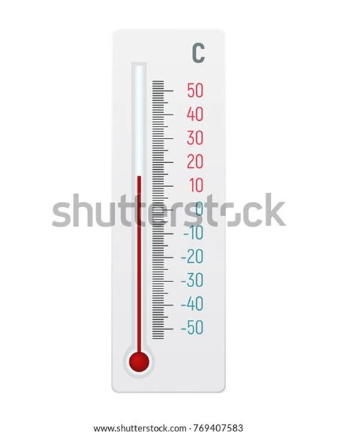 Alcohol Thermometer Vector Illustration Temperature Measurement Stock ...