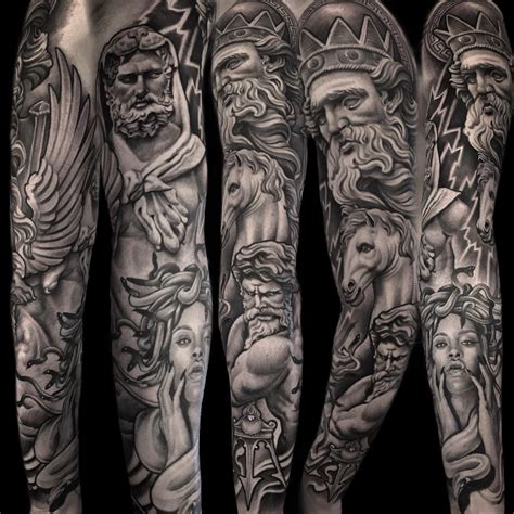 Greek mythology sleeve done by me Anja Ferencic, Forever yours tattoo ...