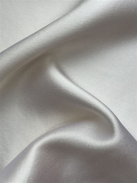 Heavy Silk Satin in Natural White 30MM - East & Silk | Silk Fabric for Sale