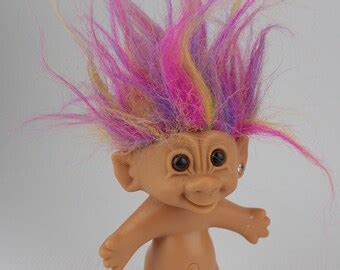 Popular items for rainbow hair troll on Etsy