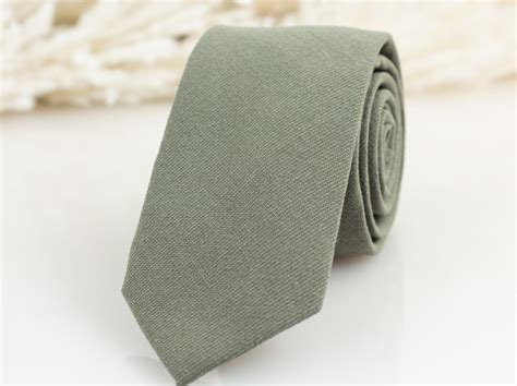 Sage Green Tie, Solid Sage Tie, Dusty Sage Green Tie, Groomsmen Sage ...