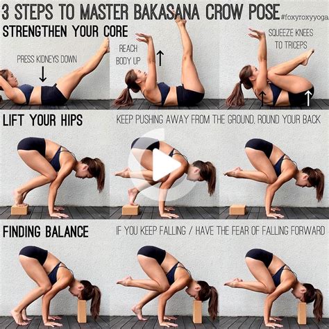 #yoga #dailyyoga | Yoga crow pose, Crow pose, Yoga blocks exercises