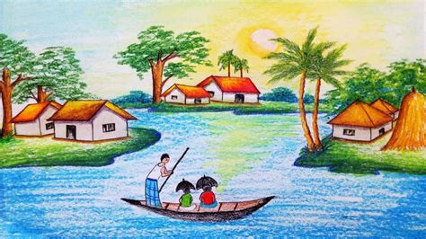 Scenery Drawing Easy at PaintingValley.com | Explore collection of ...