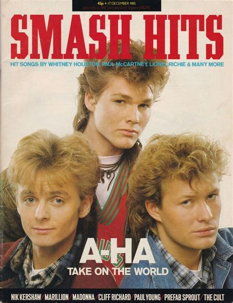 Pin by Daniela Rioux on A-ha (the best band ever) | Music magazines ...