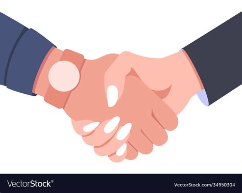 Handshake men and women business Royalty Free Vector Image