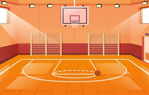 Basketball Court Indoor Background 13114710 Vector Art at Vecteezy