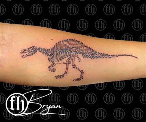 Pin by Lewis Ferguson on dinosaur skeleton tattoos | Skeleton tattoos ...