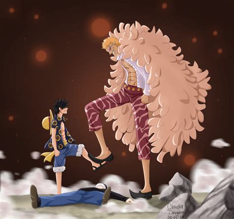 Luffy vs Doflamingo by claudiadragneel on DeviantArt