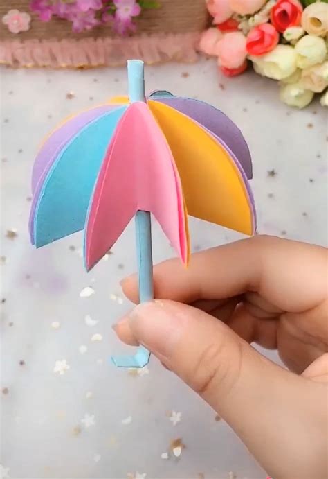 Diy lovely umbrella origami – Artofit