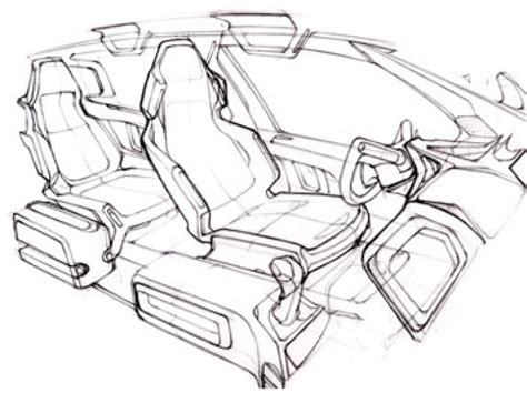 Car interior sketch tips - Car Body Design