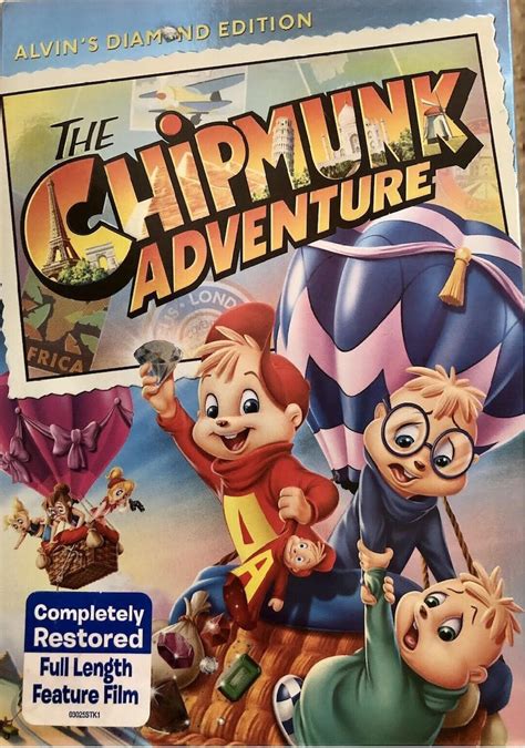 Alvin's the Chipmunk Adventure DVD diamond Edition Slip Cover New ...