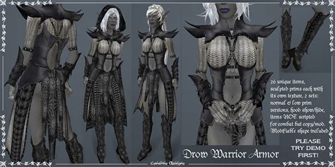 Drow Warrior Armor set by Elvina-Ewing on DeviantArt