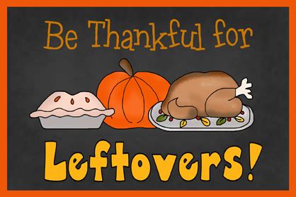 Leftovers Label for Thanksgiving - Printable - FreeCraftz.com