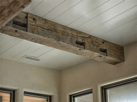 How To Install Reclaimed Wood Ceiling Beams | Shelly Lighting