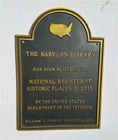 THE BABYLON LIBRARY | William G. Pomeroy Foundation