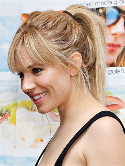 Ponytail Hairstyles With Fringe