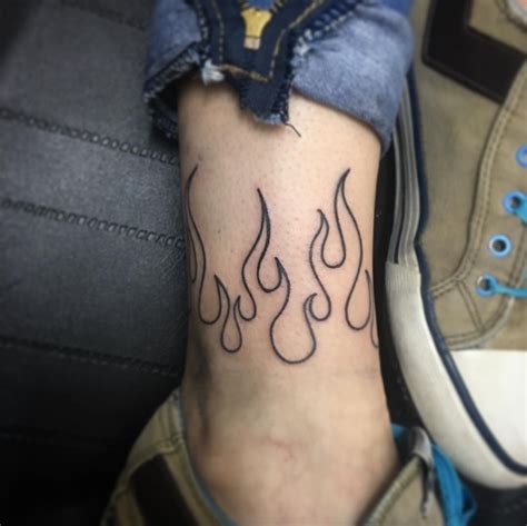 Flame Ankle Tattoo • Half Sleeve Tattoo Site