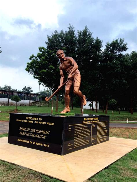 Ramgarh (Jharkhand): Newly Installed statue of Major Dhyan Chand