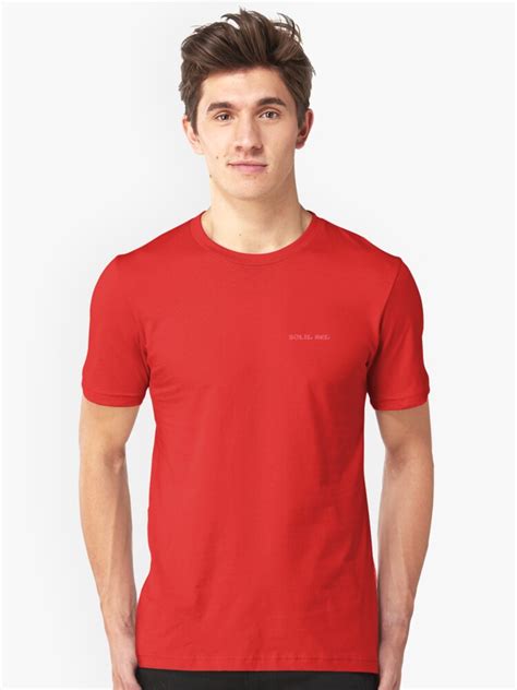 "Solid Plain Red T-Shirt - Mens and Womens Clothing" T-shirt by ...