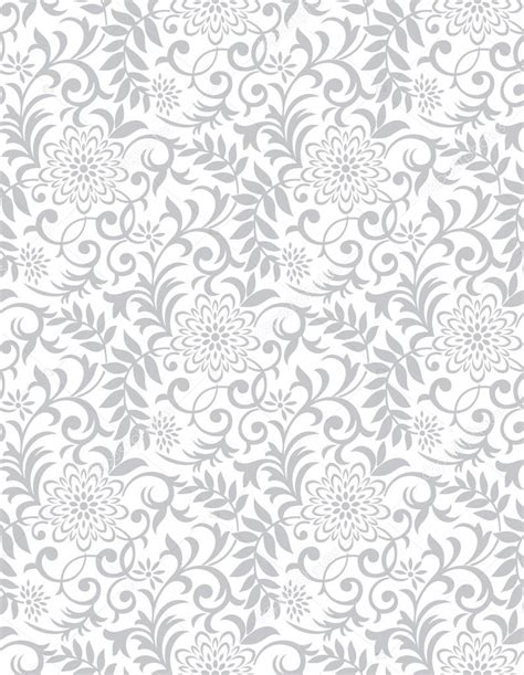 Silver seamless floral background — Stock Vector © malkani #20987753