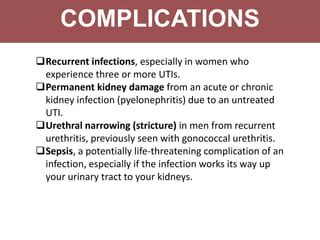 Urinary tract infections (UTI) & Renal vascular diseases | PPT