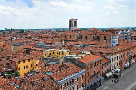 Panoramic view of Ferrara. Emilia-Romagna. Italy. — Stock Photo ...