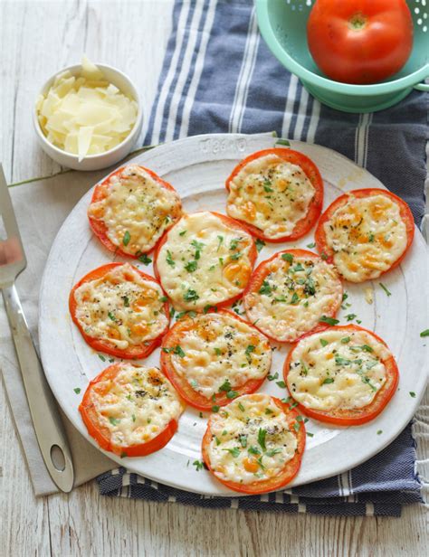 Baked Parmesan Tomatoes - Vegetables - Zen & Spice