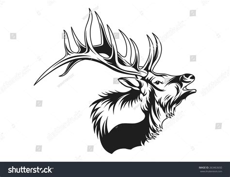 Elk Vector - 263463650 : Shutterstock