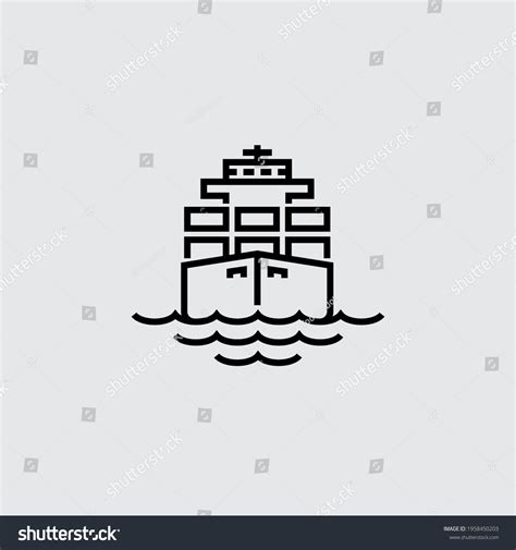 Cargo ship outline Images, Stock Photos & Vectors | Shutterstock