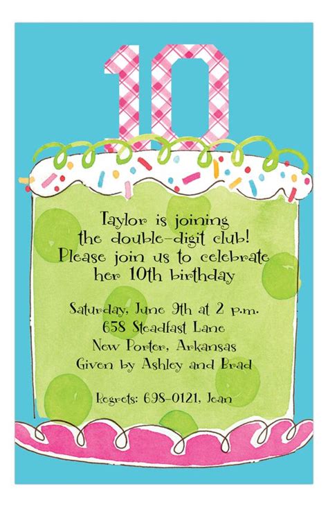 80 best images about Milestone Birthday Invitations on Pinterest | Kids ...