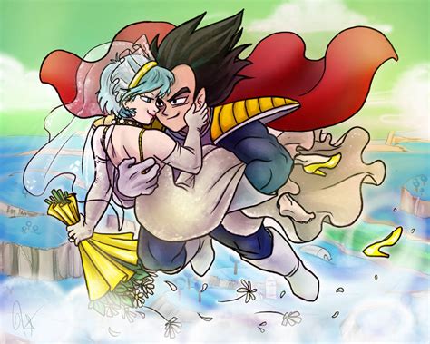 dbz Bulma Vegeta Wedding Day by jameson9101322 on DeviantArt