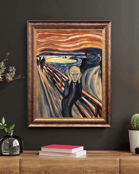 The Scream Inspired Art Munch Vibes Decor Expressionist Art Print Eerie ...