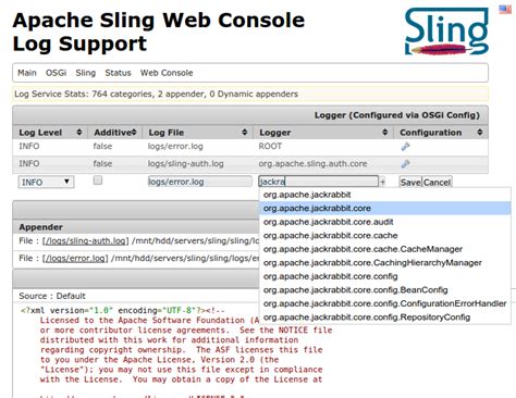 Apache Sling :: Logging