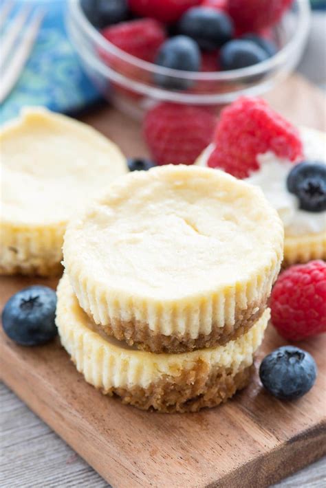 Easy Mini Cheesecakes {4+ Ways} - Crazy For Crust