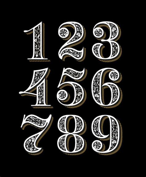 Incredible Different Types Of Number Fonts For Tattoos Idea In 2022 ...