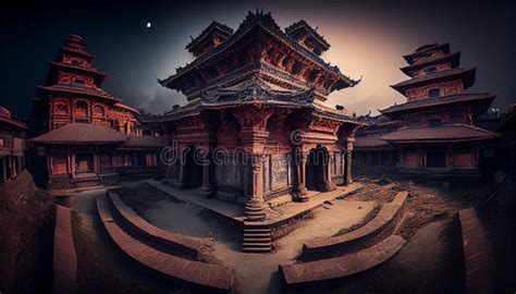 Traditional Nepali Architecture at Kathmandu in Nepal Stock ...