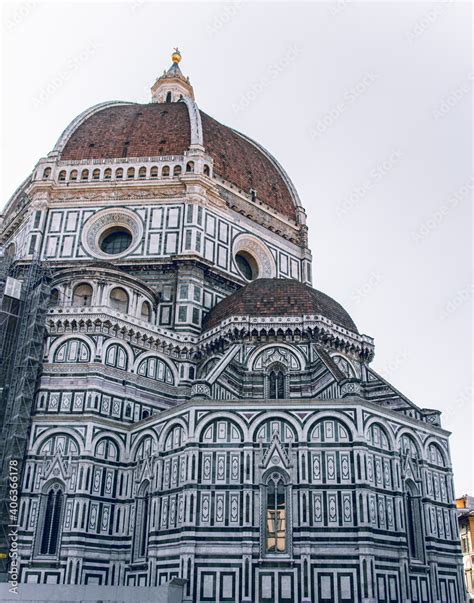 Brunelleschi's dome back view. Brunelleschi's dome against the sky ...