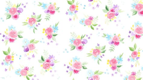 Download Caption: Vibrant Watercolor Floral Desktop Wallpaper Wallpaper ...