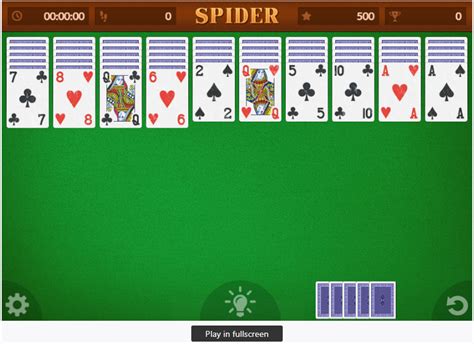 Spider Solitaire 4 suits | Play online