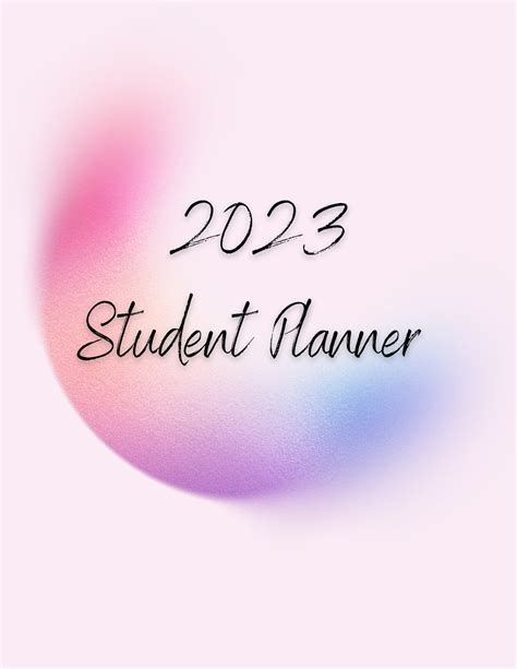 2023 Student Planner Digital Download Class Schedule Study Guide ...