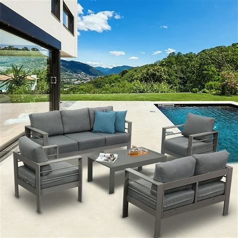 Aluminum Patio Furniture Sofa | Baci Living Room