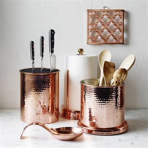 Hammered Copper Kitchen Accessories