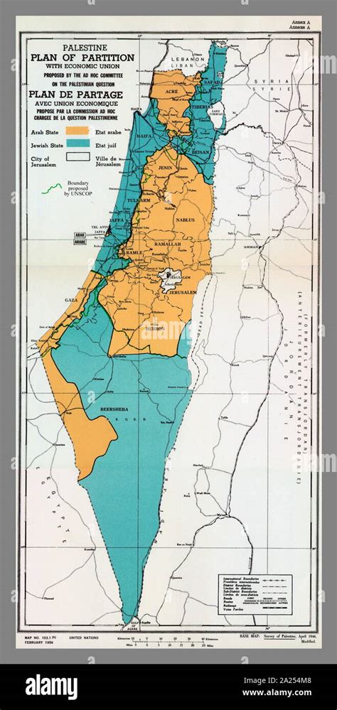 Map israel palestine 1947 hi-res stock photography and images - Alamy