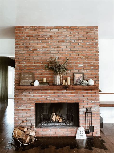 Red Brick Fireplace Living Room Decorating Ideas | www.resnooze.com