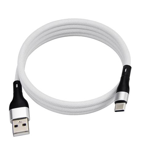 Smays USB C to USB A Cable for iPhone 15 pro Charger Cord Magnetic Roll Up