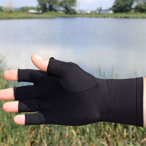 Compression Arthritis Half Finger Gloves Infrared Therapy Pain Relief ...