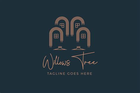 Willow Tree Logo Template 10663052 Vector Art at Vecteezy